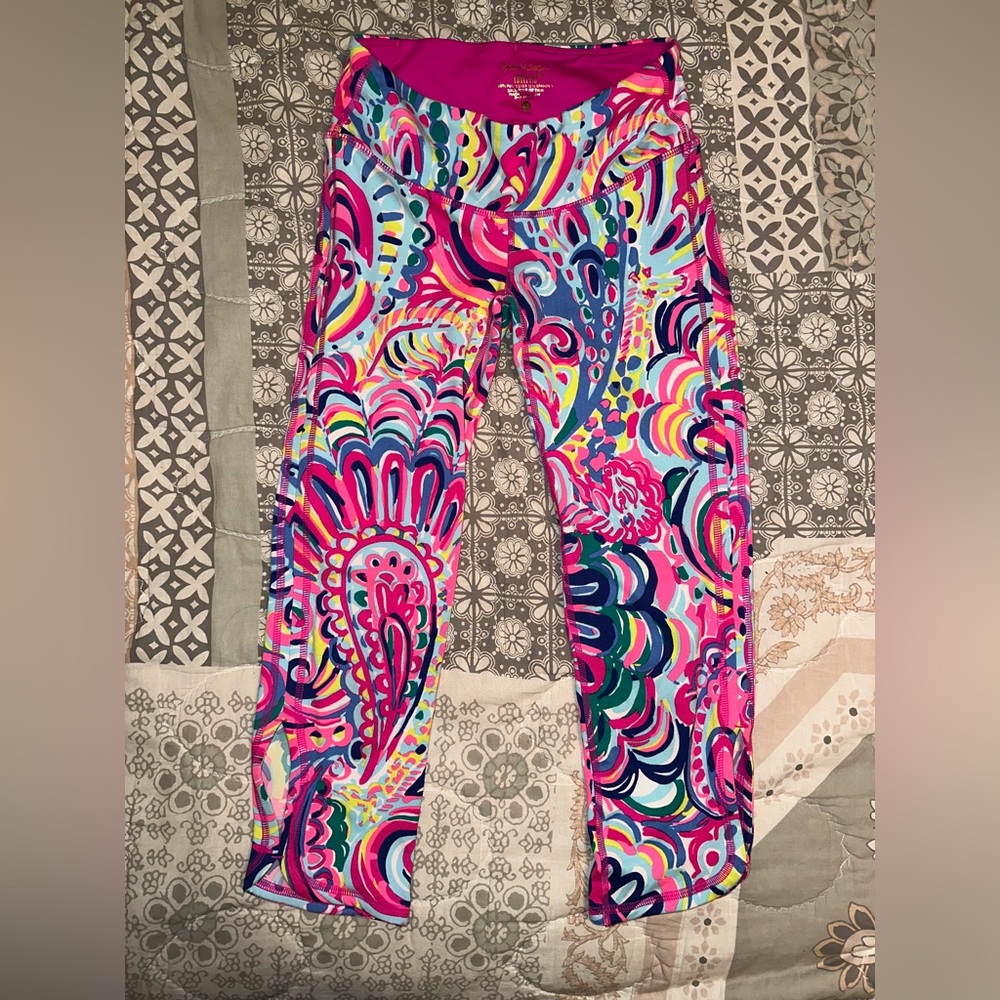 Lily Pulitzer Luxletic Cropped Legging - Psychedelic Sunshine